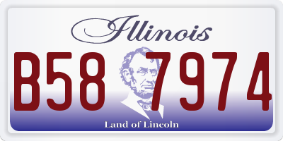 IL license plate B587974