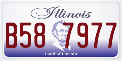 IL license plate B587977