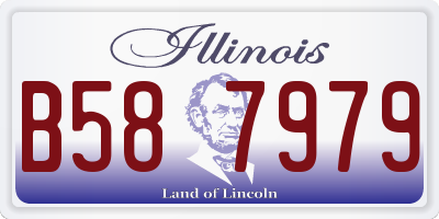 IL license plate B587979