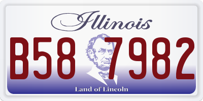 IL license plate B587982