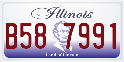 IL license plate B587991