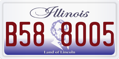 IL license plate B588005