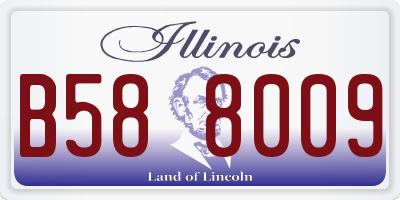 IL license plate B588009