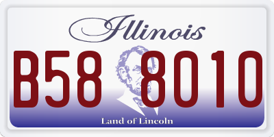 IL license plate B588010