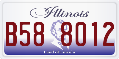 IL license plate B588012