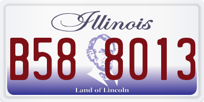 IL license plate B588013