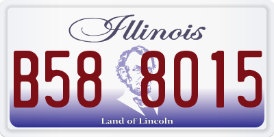 IL license plate B588015