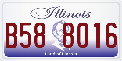IL license plate B588016