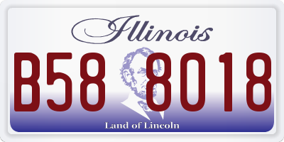 IL license plate B588018