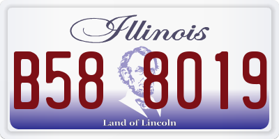 IL license plate B588019