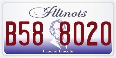 IL license plate B588020