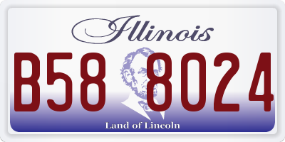 IL license plate B588024