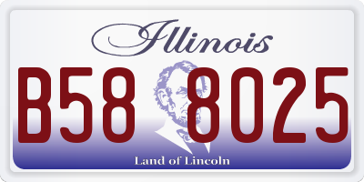 IL license plate B588025