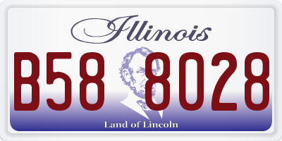 IL license plate B588028