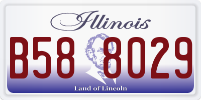 IL license plate B588029