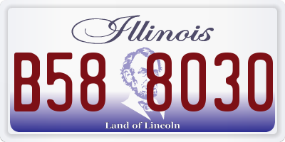 IL license plate B588030