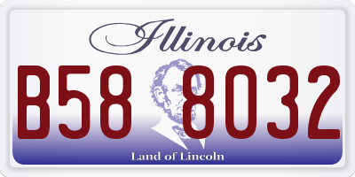 IL license plate B588032