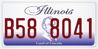 IL license plate B588041
