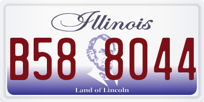 IL license plate B588044