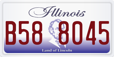 IL license plate B588045