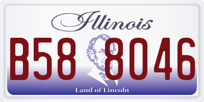 IL license plate B588046