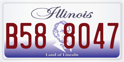 IL license plate B588047