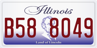 IL license plate B588049