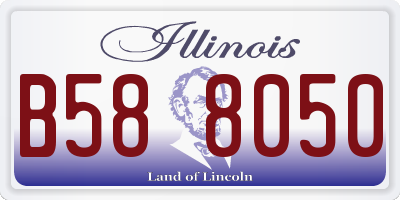 IL license plate B588050