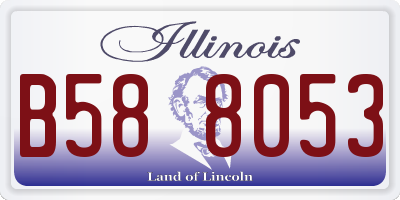 IL license plate B588053