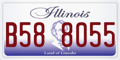 IL license plate B588055