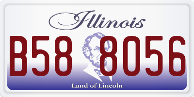 IL license plate B588056
