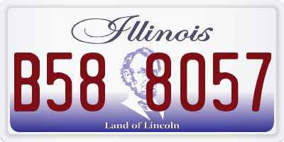 IL license plate B588057