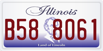 IL license plate B588061