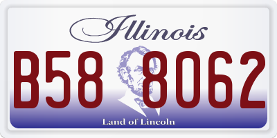 IL license plate B588062