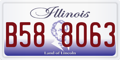 IL license plate B588063