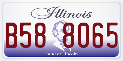 IL license plate B588065