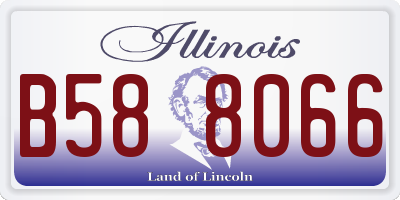 IL license plate B588066