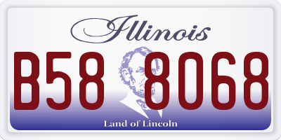 IL license plate B588068
