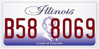 IL license plate B588069