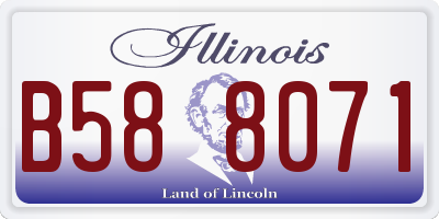 IL license plate B588071