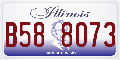 IL license plate B588073