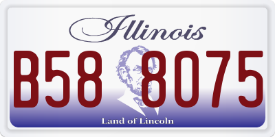 IL license plate B588075