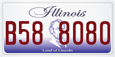 IL license plate B588080