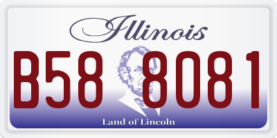 IL license plate B588081