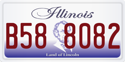 IL license plate B588082