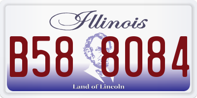 IL license plate B588084