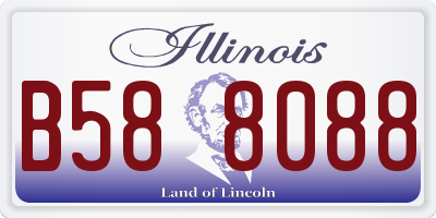 IL license plate B588088