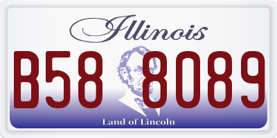 IL license plate B588089