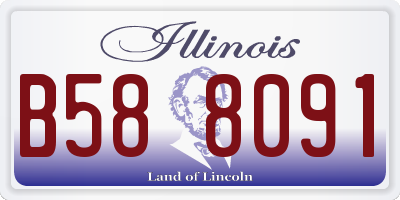 IL license plate B588091