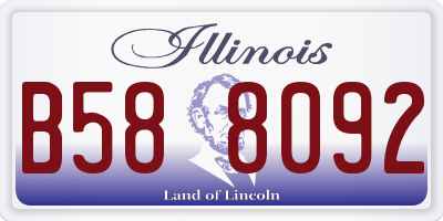 IL license plate B588092